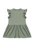 Girls cotton dress in Green